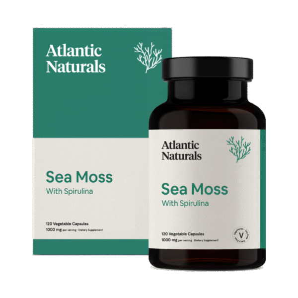 Organic Sea Moss with Spirulina Capsules | Vegan 1000mg