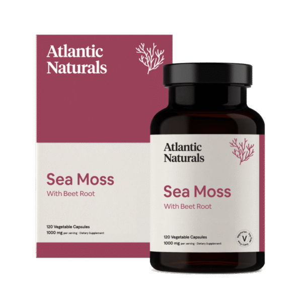 Organic Sea Moss with Beet Root Capsules | Vegan 1000mg