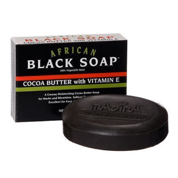 African Black Soap with Cocoa Butter & Vitamin E